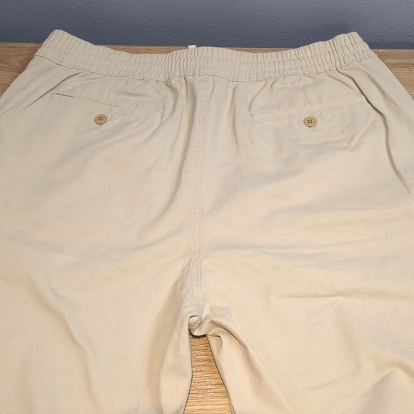 Lands' End Men's Relaxed Fit Deck Pants Soft Putty L 36-38 x 30 NWOT - Picture 4 of 9